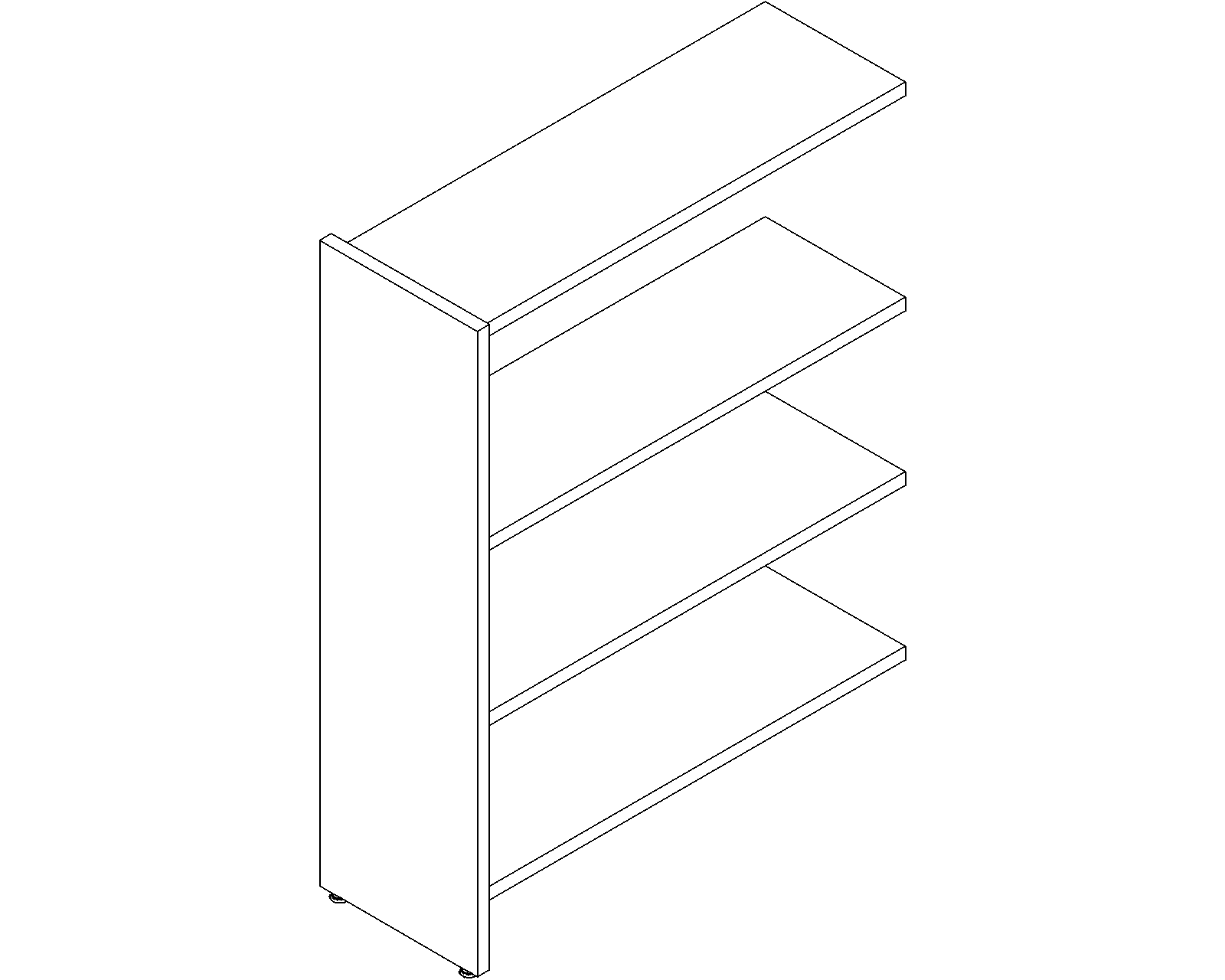 Lingo add-on - single-sided - H1220 - D300 - W900 - 3D.dwg