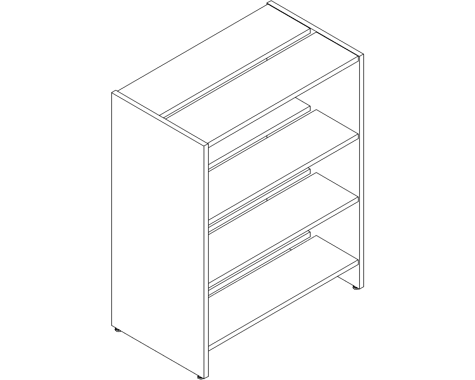 Lingo starter - double-sided - H1220 - D250 - W900 - 3D.dwg