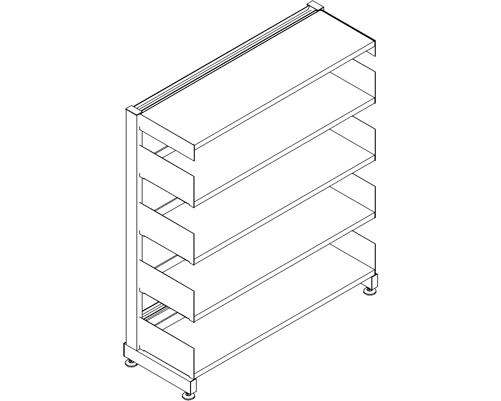 6030 starter - single-sided - H1220 - D300 - W1000 - 3D.dwg