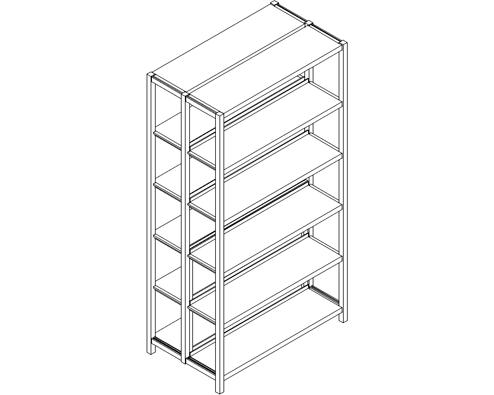 Uniflex starter – double-sided – H1750 – D250 – W900 – 3D.dwg