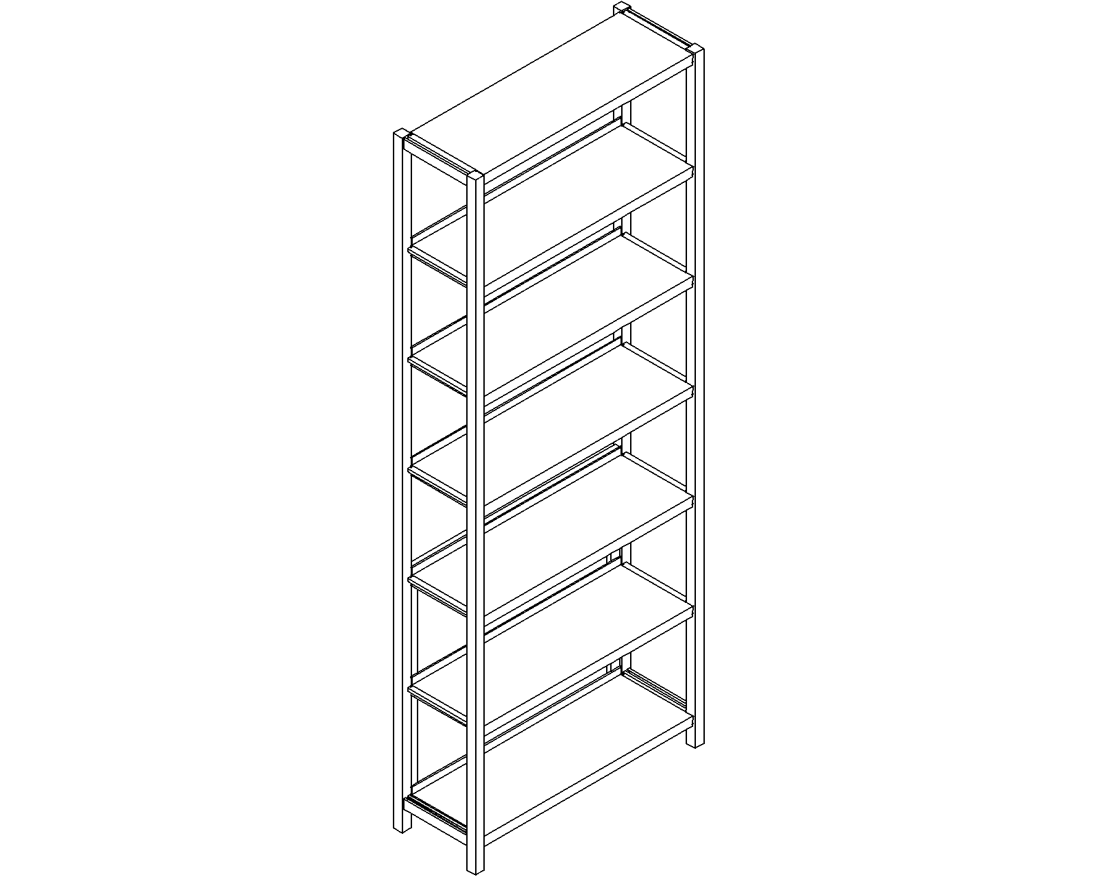 Uniflex starter – single-sided – H2050 – D250 – W750 – 3D.dwg