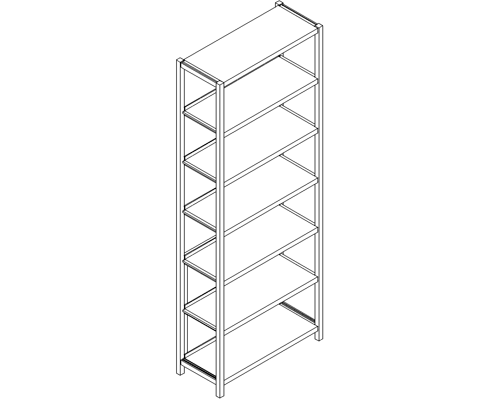 Uniflex starter – single-sided – H2050 – D300 – W750 – 3D.dwg